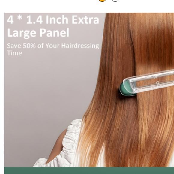 NIB Ionic Ceramic 2-in-1 Curling & Straightener Titanium Floating Plates - Picture 9 of 12